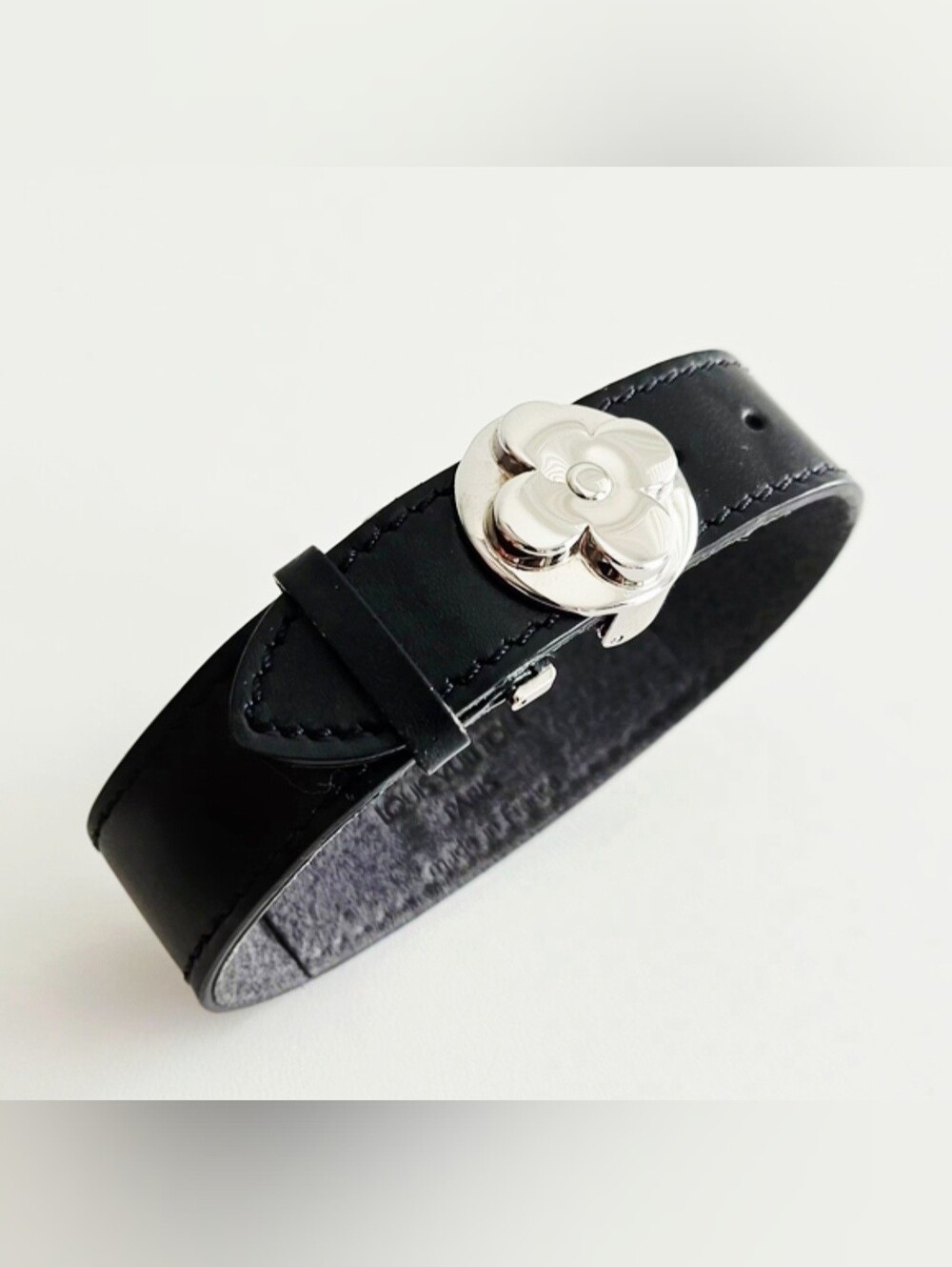 Louis Vuitton Black Good Luck Monogram Bracelet